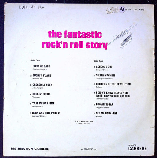 Vinyle Lp The Fantastic Rock N Roll Story Vol 7 Disques Carrere