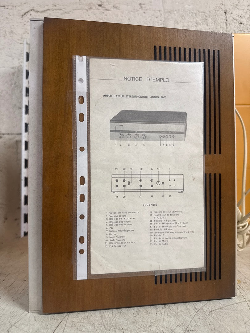 Amplificateur – Schneider Audio 3000 – Hifi – Vintage bois et argent