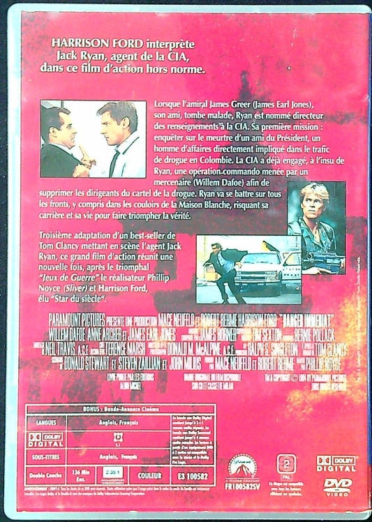 Dvd Danger Immédiat – Harrison Ford – Divertissement – Film d'action