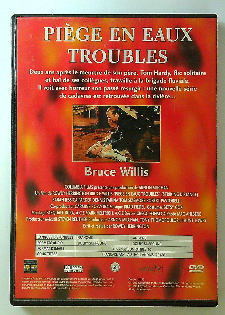 Dvd Piège en eaux troubles Bruce Willis Collection Action