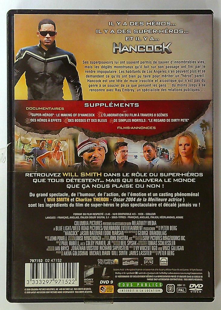 Dvd Hancock Will Smith