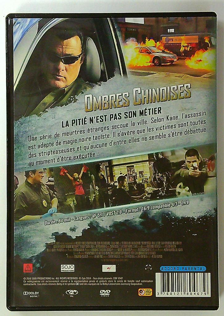 Dvd Steven Seagal Ombres Chinoises Collection True Justice