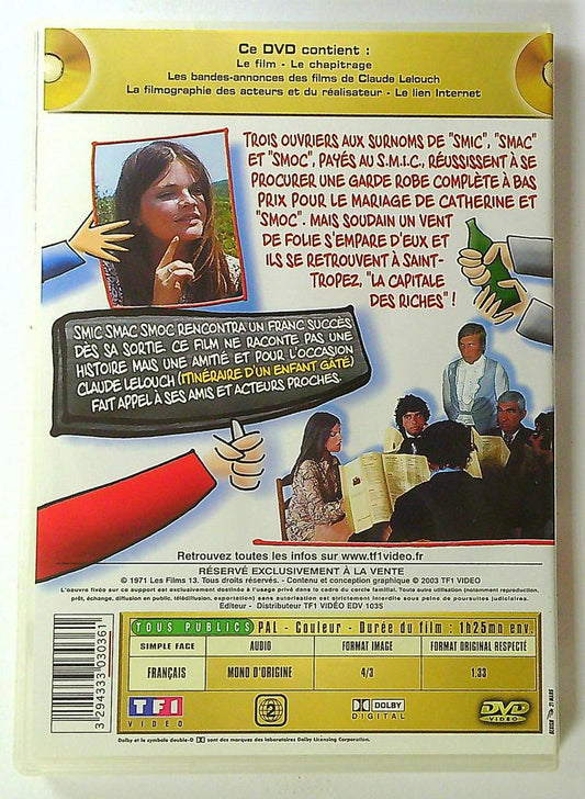 Dvd Smic Smac Smoc - Claude Lelouch - Tf1 Vidéo