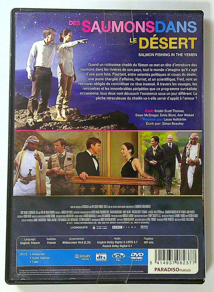 Dvd Des Saumons dans le désert Emily Blunt Mcgregor