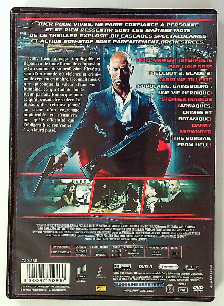 Dvd Interview with a Hitman Film Action Thriller