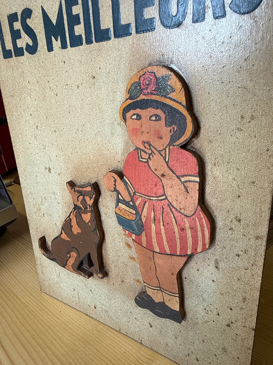 Plaque – Graffity Creations – Déco – Bonbons Loup relief