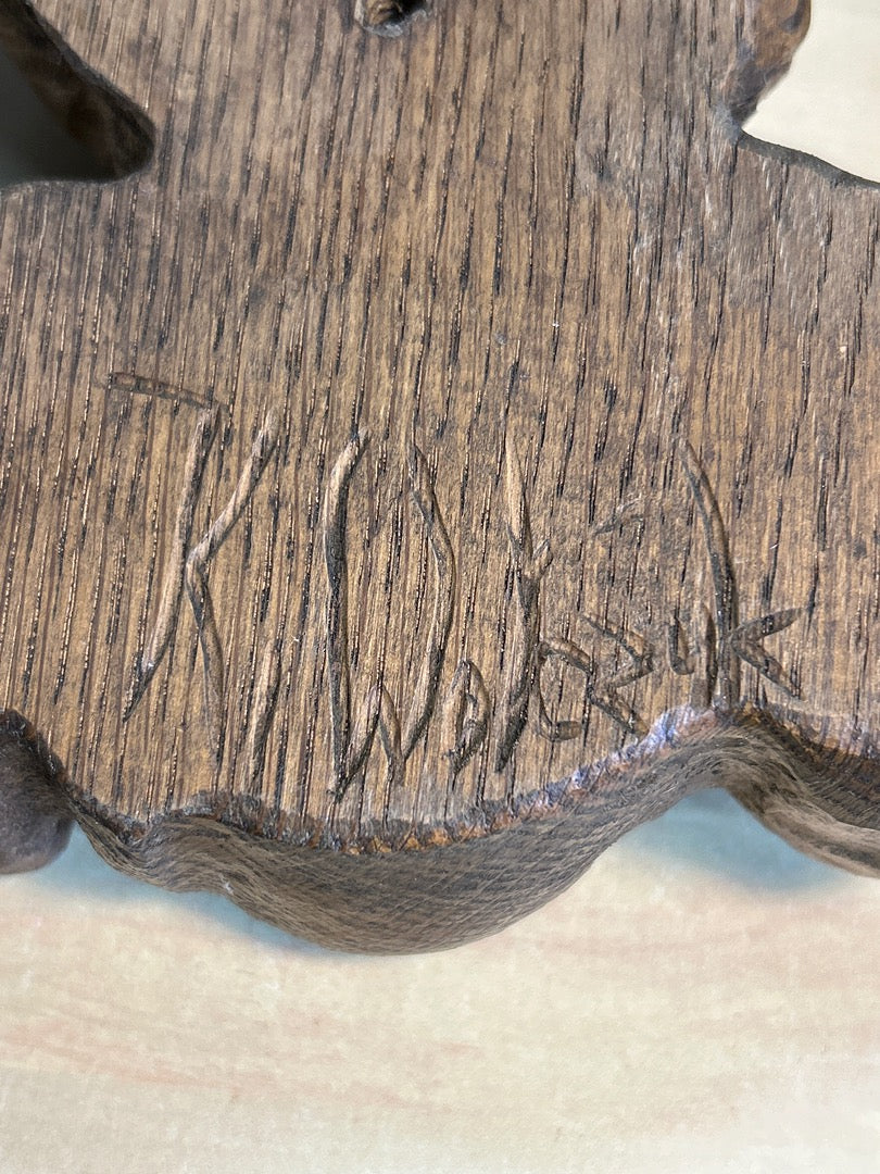 Sculpture Murale K. Wojczuk – Ange En Bois