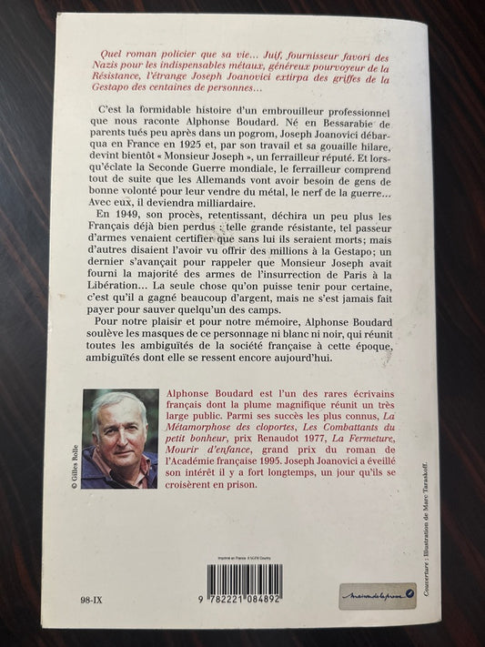 Livre – L'étrange Monsieur Joseph – Littérature – Récit