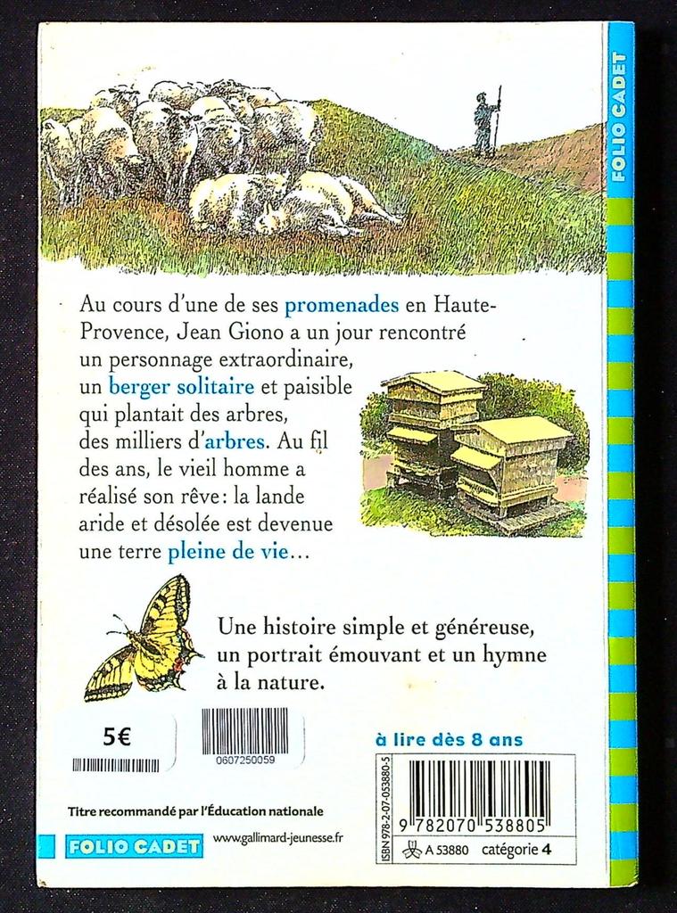L'homme qui plantait des arbres jean Giono folio Cadet