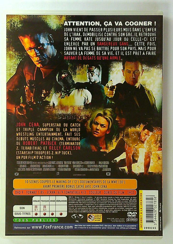 Dvd The Marine Le combat dans la peau John Cena