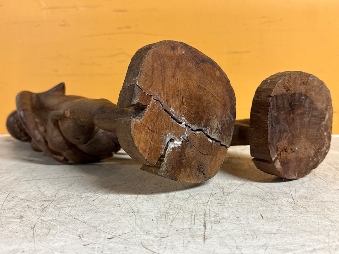 Paire de sculptures en bois – Statuettes africaines