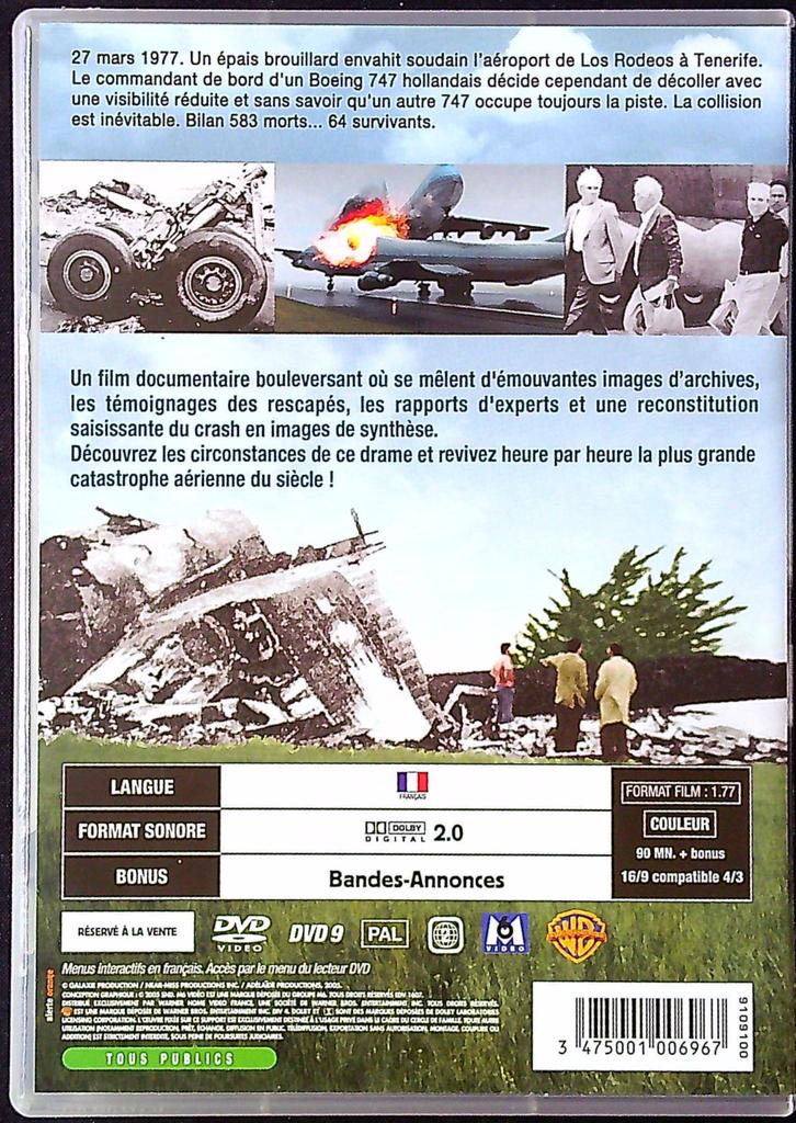 Dvd – Tenerife Le Crash du Siècle – Documentaire – Archives