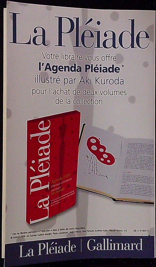 Catalogue La Pléiade – Gallimard 2008 – Livre – Collection