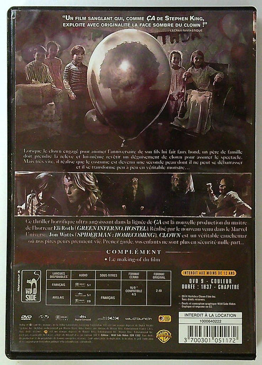 Dvd Clown - Film d'horreur de Jon Watts & Eli Roth