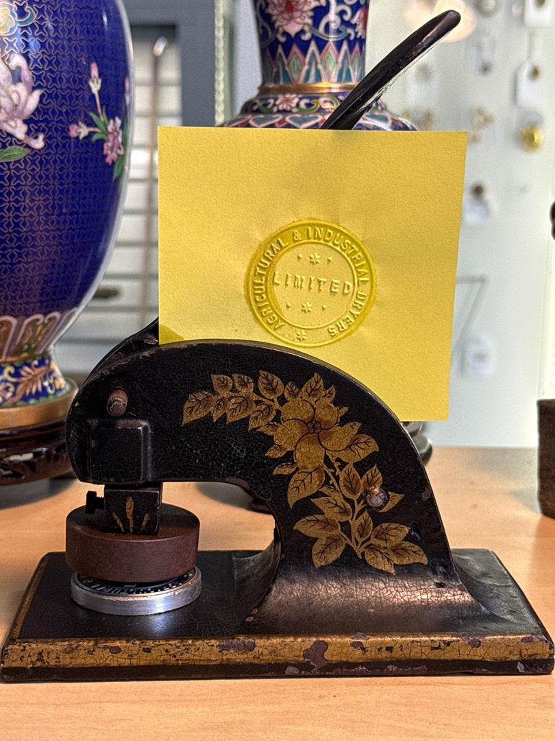 Presse à gaufrer – Vallant Press – Accessoire de bureau – Vintage