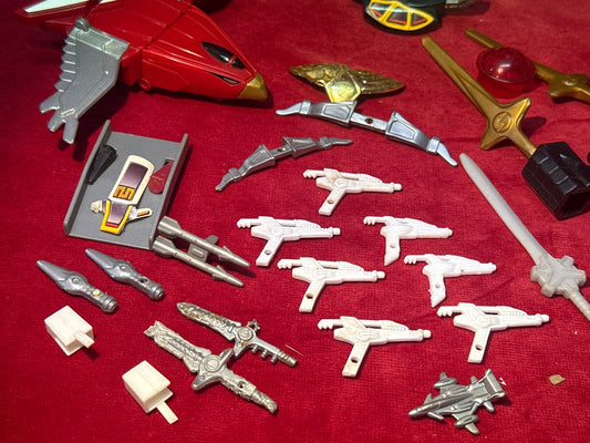 Lot power rangers vintage 1993 Pièces Thunderzord Assault Team Bandai