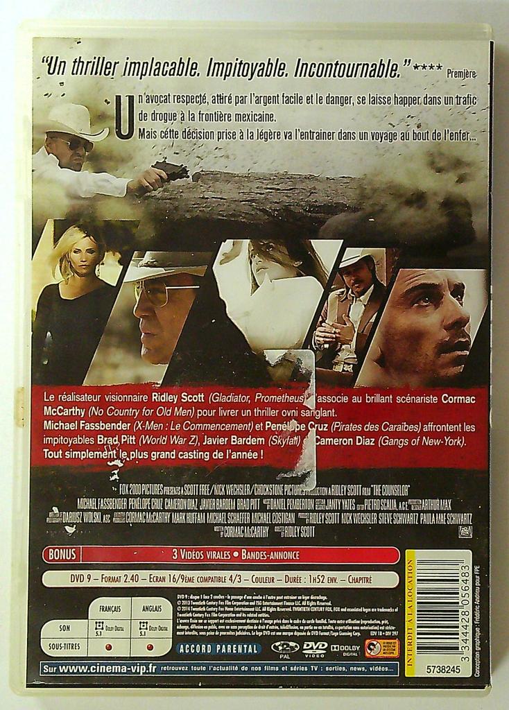 Cartel Dvd Ridley Scott