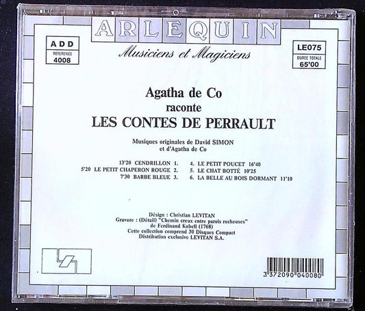 Cd – Arlequin Contes de Perrault – Musique – Audio enfant