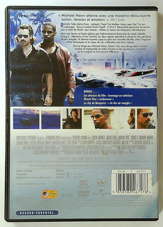 Dvd Miami Vice Deux flics à Miami Michael Mann