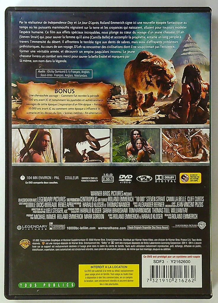 Dvd Film 10 000 Roland Emmerich