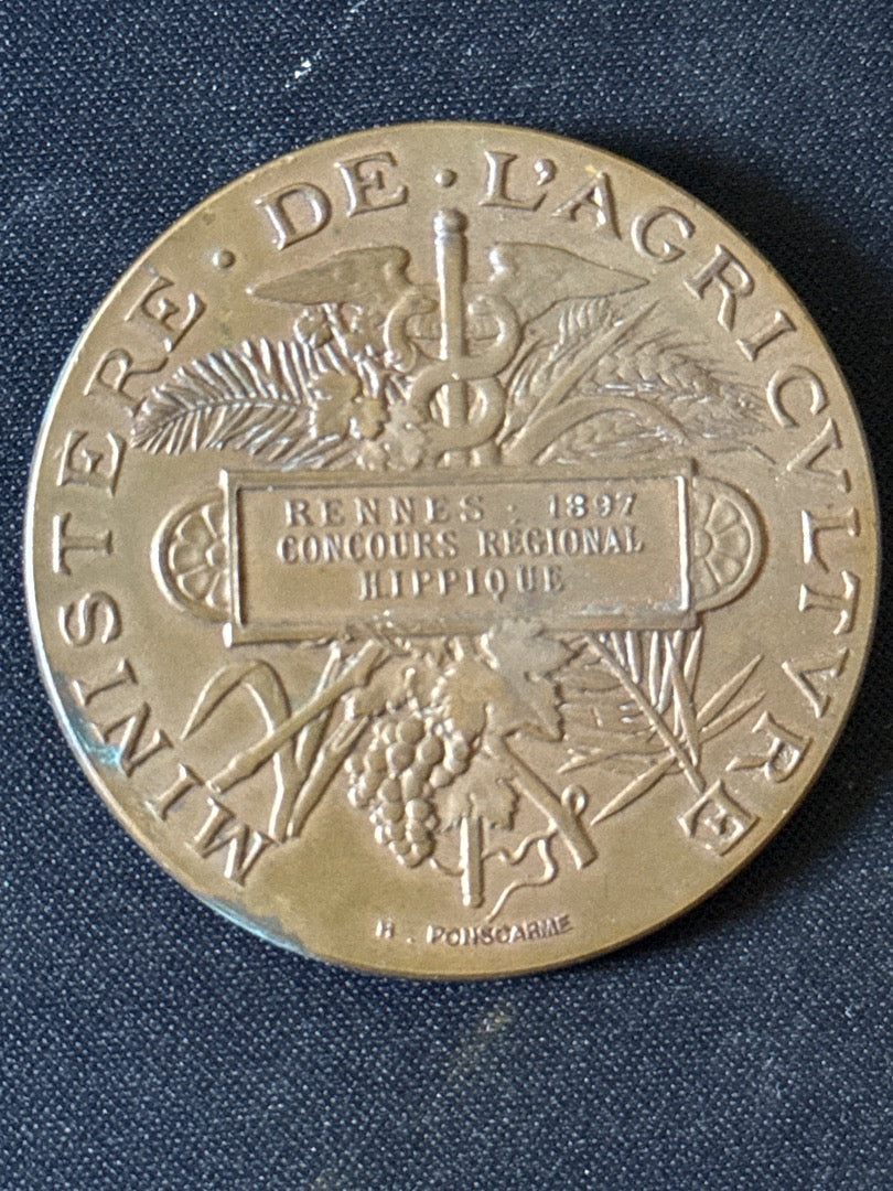 Médaille – H. Ponscarme – Numismatique – Rennes 1897