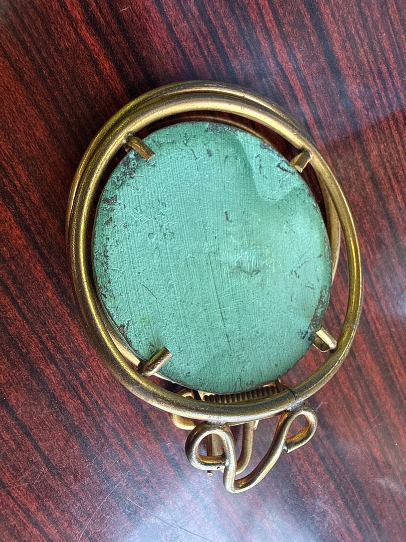 Pince à courrier – Sceau médiéval – Ornement – Laiton bronze cavalier