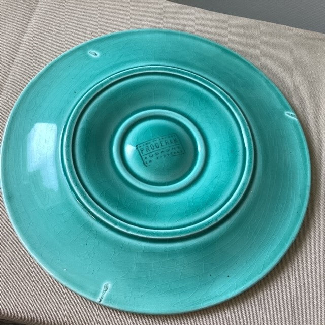 Assiette à Huîtres Proceram Aubagne en Provence Vert
