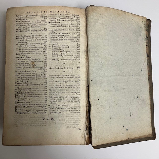 Livre Ancien Almanach National De France N°12