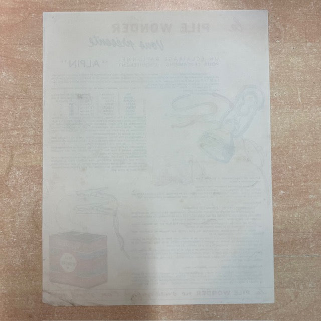 Document Publicité Affiche La Pile Wonder