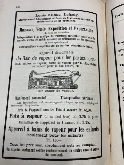 Livre 1893 La Nouvelle Science De Guérir Louis Kuhne