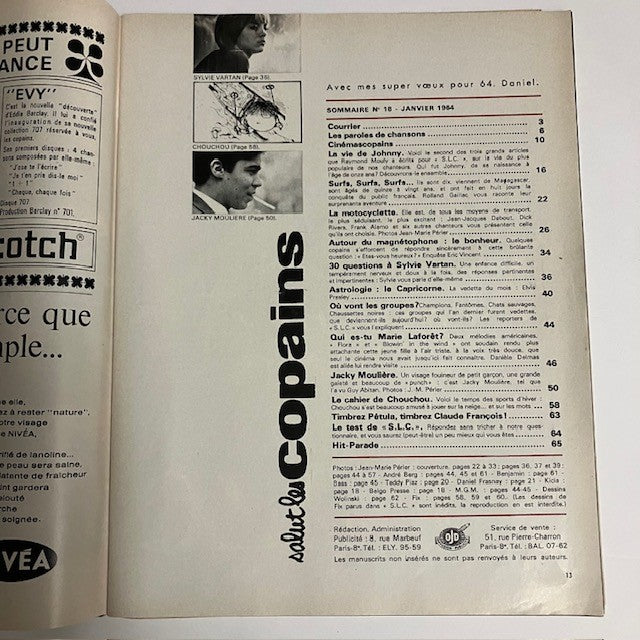 Magazine Salut Les Copains Numéro 18