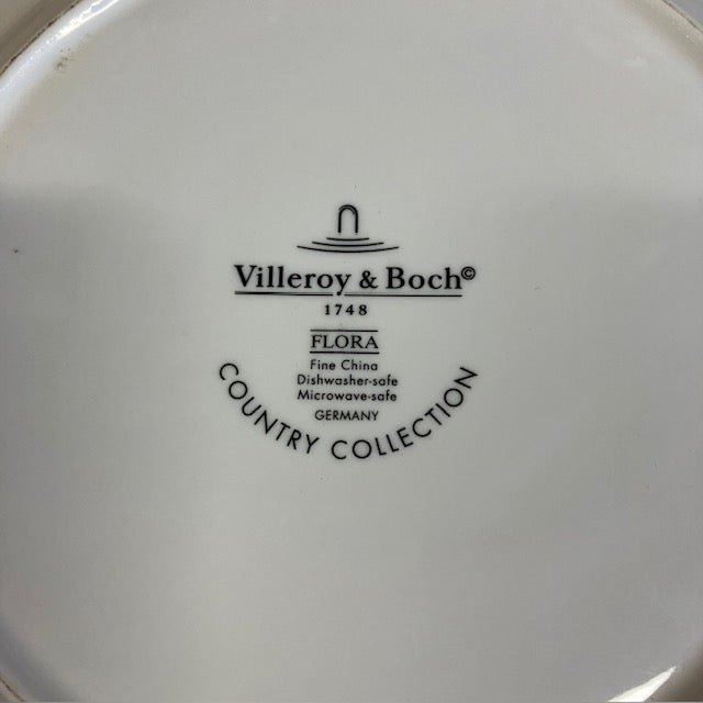 6 Assiettes Plates, Villeroy & Boch, 1748 Flora, Et Country Collection