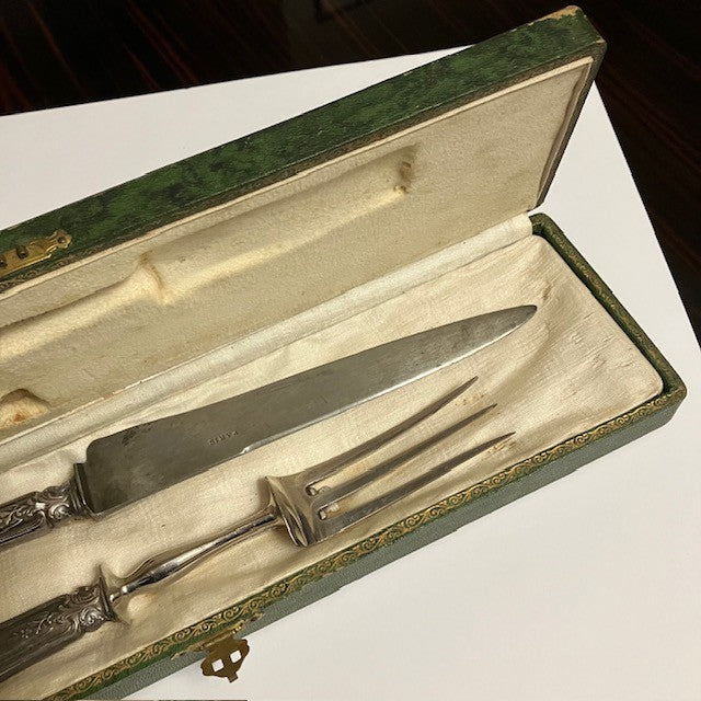 Couvert A Découper Le Gibier, Dans Son Etui