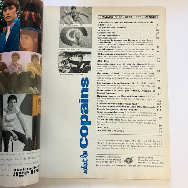 Magazine Salut Les Copains Numéro 62