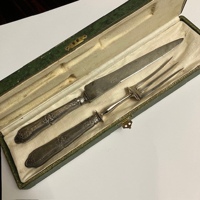 Couvert A Découper Le Gibier, Dans Son Etui