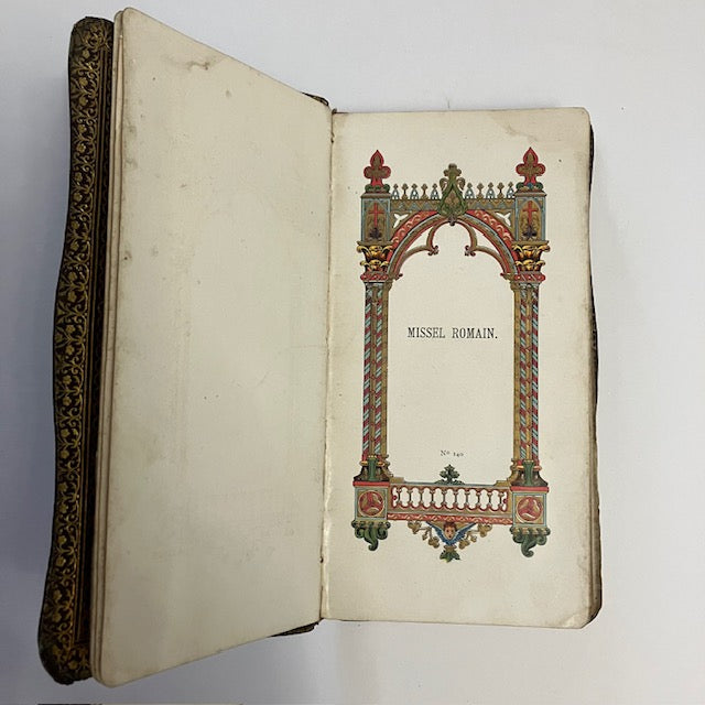 Livre Ancien Missel Romain n°140 Paris Limoges