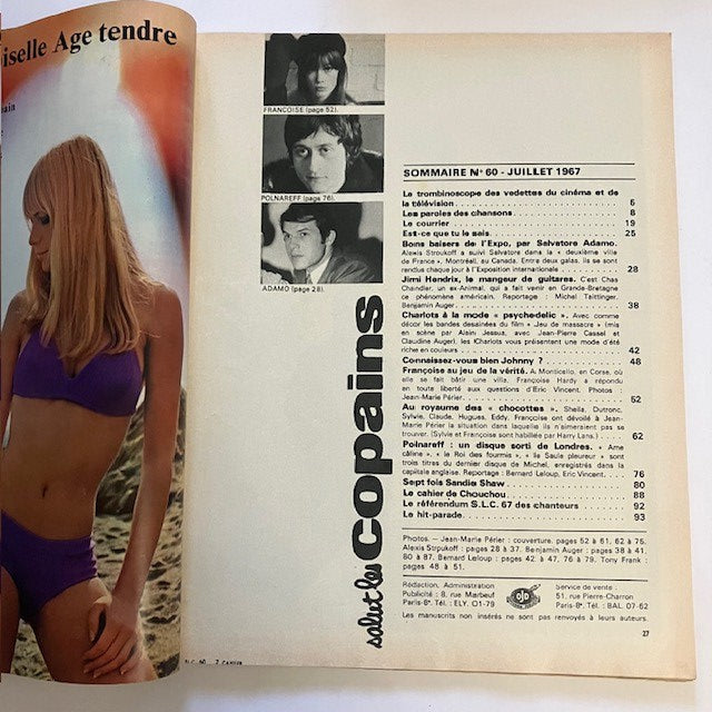 Magazine Salut Les Copains Numéro 60