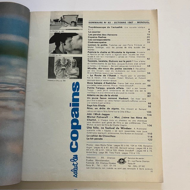 Magazine Salut Les Copains Numéro 63
