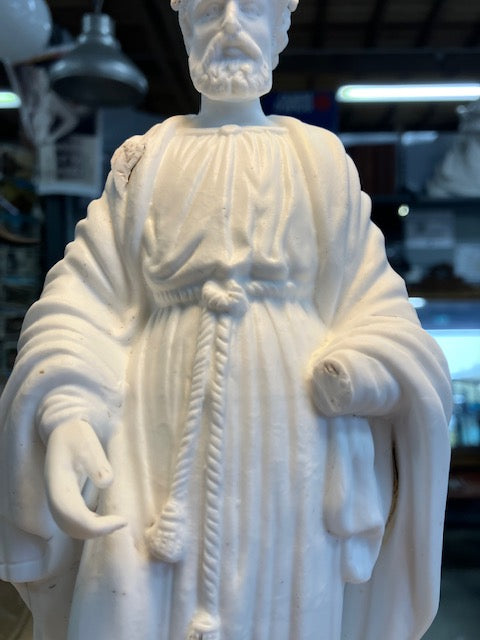 Statue Antique Saint Joseph Jésus Marie Religion Vierge
