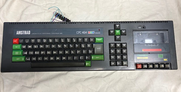 Console Amstrad CPC 464 64K QWERTY Lecteur Cassette Ordinateur