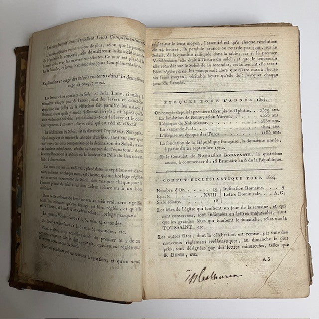 Livre Ancien Almanach National De France N°12