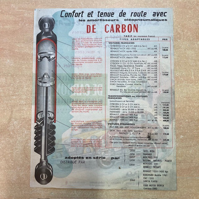 Document Publicité Affiche Rallye De Monte Carlo 1960, 1961, 1962