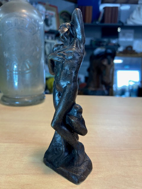 Statue Antiquité Bronze L'Esclave Mourant D'après Michel Ange