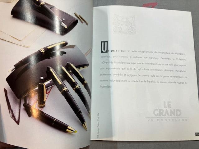 Catalogue Stylos MONTBLANC Post scriptum - Impressions français Colonna