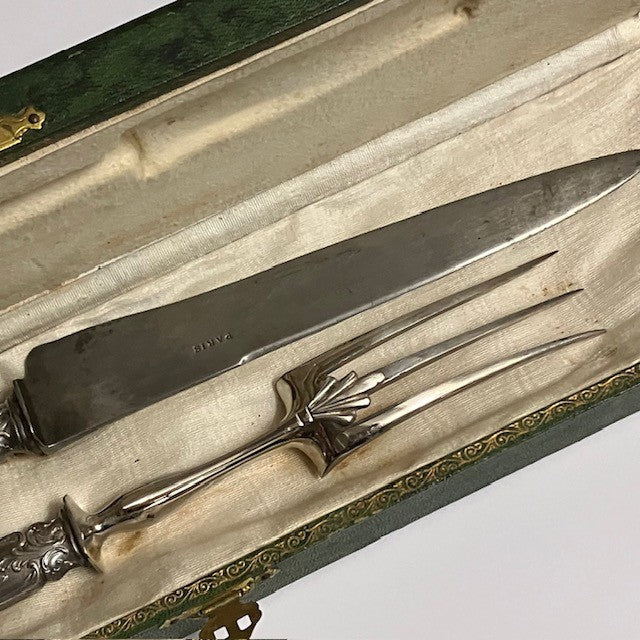 Couvert A Découper Le Gibier, Dans Son Etui