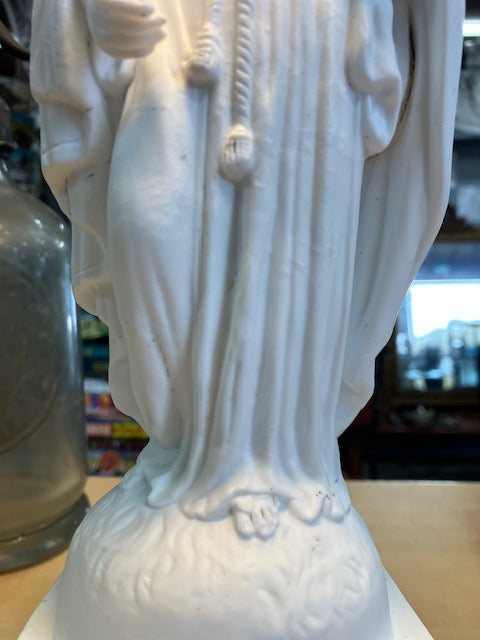 Statue Antique Saint Joseph Jésus Marie Religion Vierge