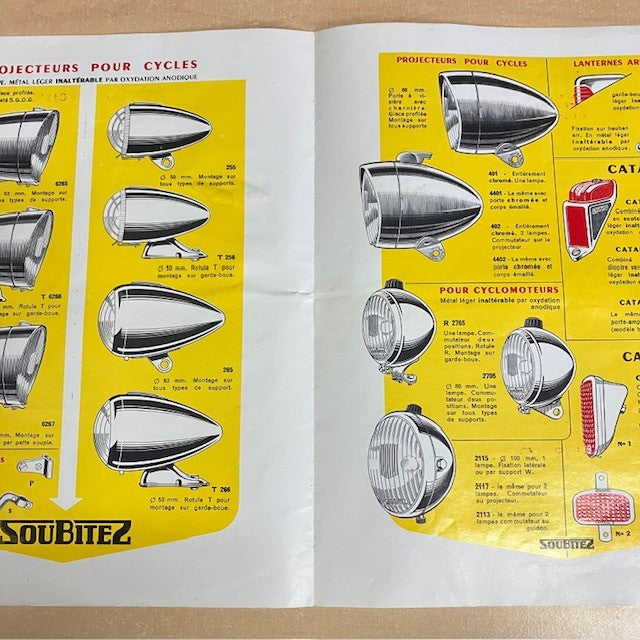 Document Ancien Publicité Livret Soubitez Dynamos Equipement Electrique Pour Cyclomoteurs