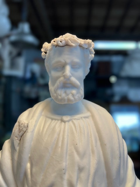 Statue Antique Saint Joseph Jésus Marie Religion Vierge