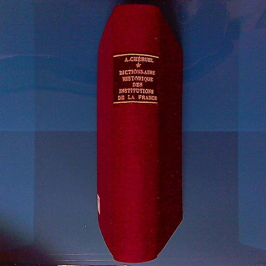 Livre Dictionnaire Historique Des Institutions Moeurs Et Coutumes De La France Par A.Chéruel