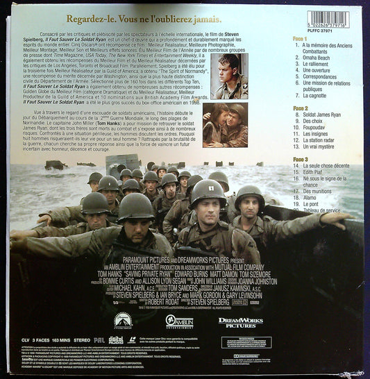 Laser Disc Il Faut Sauver Le Soldat Ryan